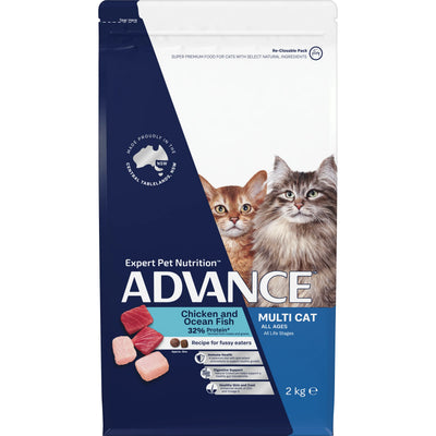 Advance Adult Multi Cat Food – Chicken & Ocean Fish - Recipe for Fussy Eaters