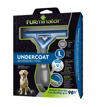 FURminator Undercoat Deshedding Tool – Long Haired Dogs, Available in Three Sizes