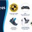 CarSafe Crash Tested Harness for Car Travel and Walking – Blue