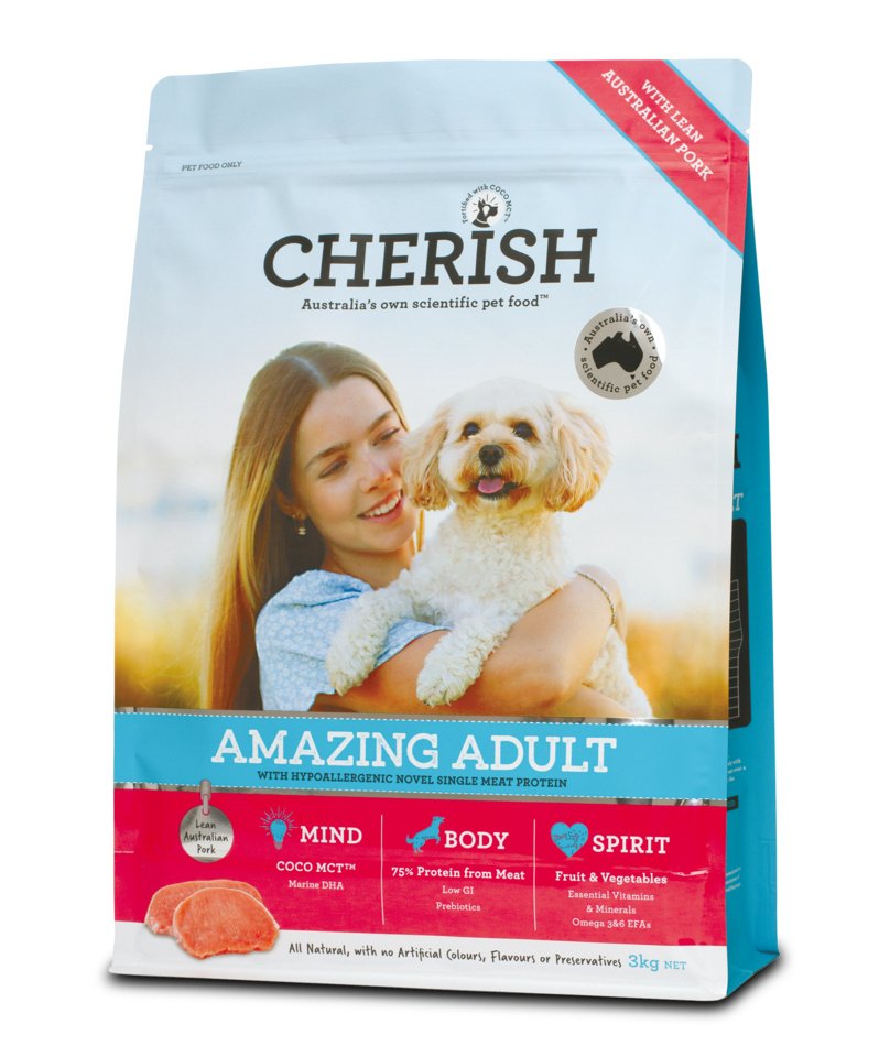 Cherish – Amazing Adult Lean Australian Pork Dog Food - For Body, Mind & Spirit!