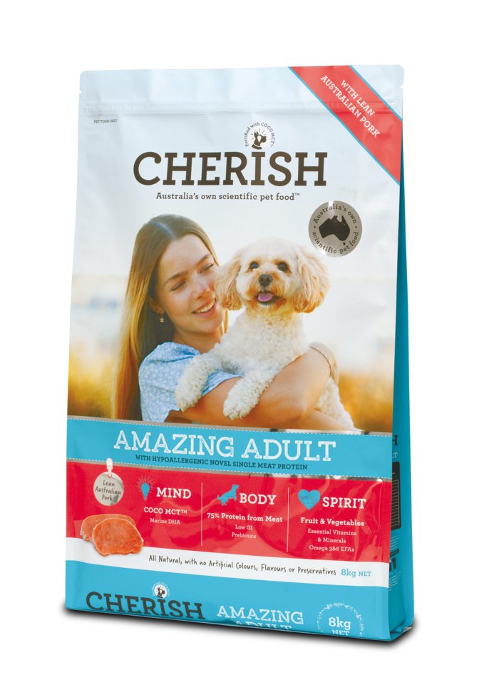Cherish – Amazing Adult Lean Australian Pork Dog Food - For Body, Mind & Spirit!