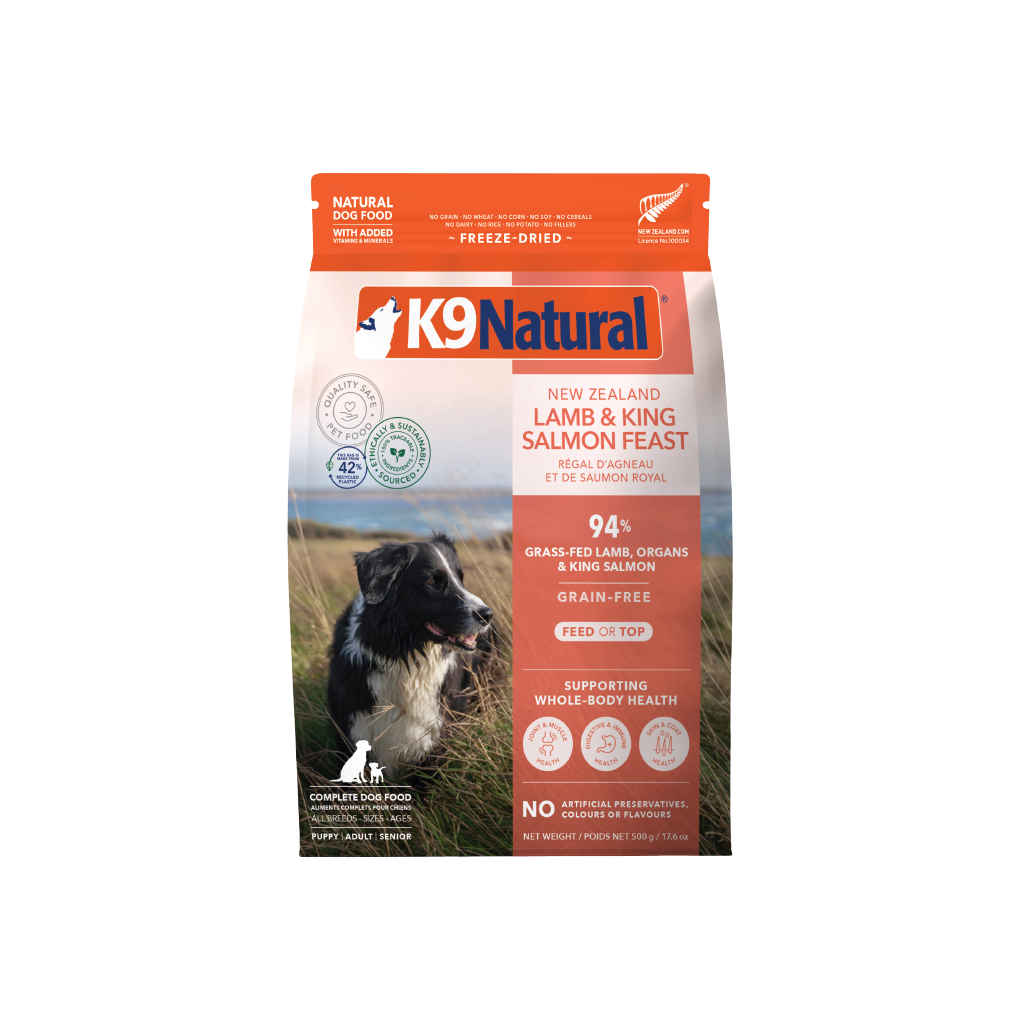 K9 Natural Grain-Free Lamb & King Salmon Feast 500G