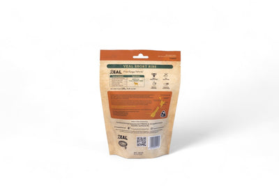Zeal Free Range Naturals - Veal Short Ribs Perfect for Chewing Chompers - 125g