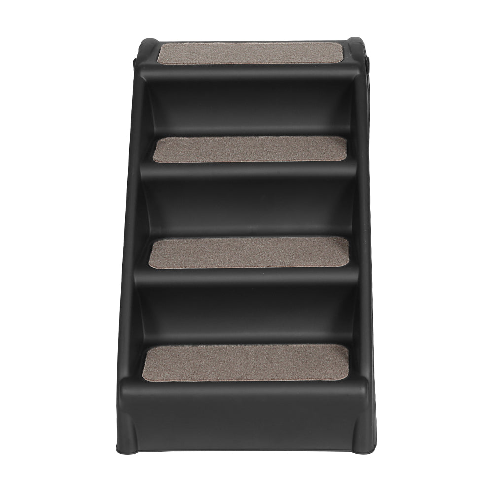 Portable Foldable Dog Steps For Accessing Bed, Sofa, Car - Black