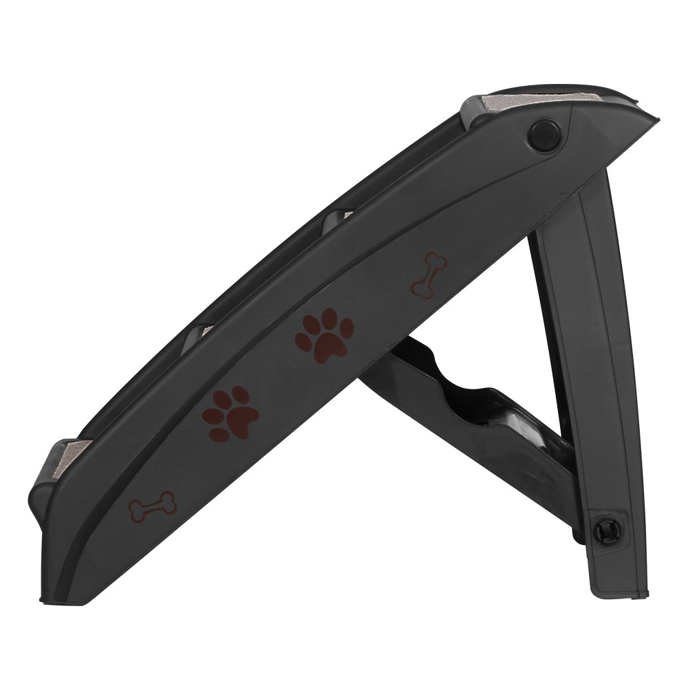 Portable Foldable Dog Steps For Accessing Bed, Sofa, Car - Black