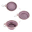 Quick Bite Collapsible Travel Pet Bowl - Brown/Aubergine