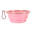 Quick Bite Collapsible Travel Pet Bowl - Pink
