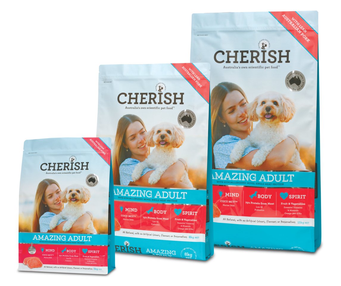 Cherish – Amazing Adult Lean Australian Pork Dog Food - For Body, Mind & Spirit!