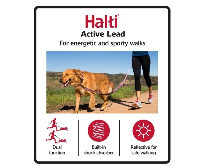 Company of Animals Active Lead by Halti - Perfect for Running, in Various Colours - Large