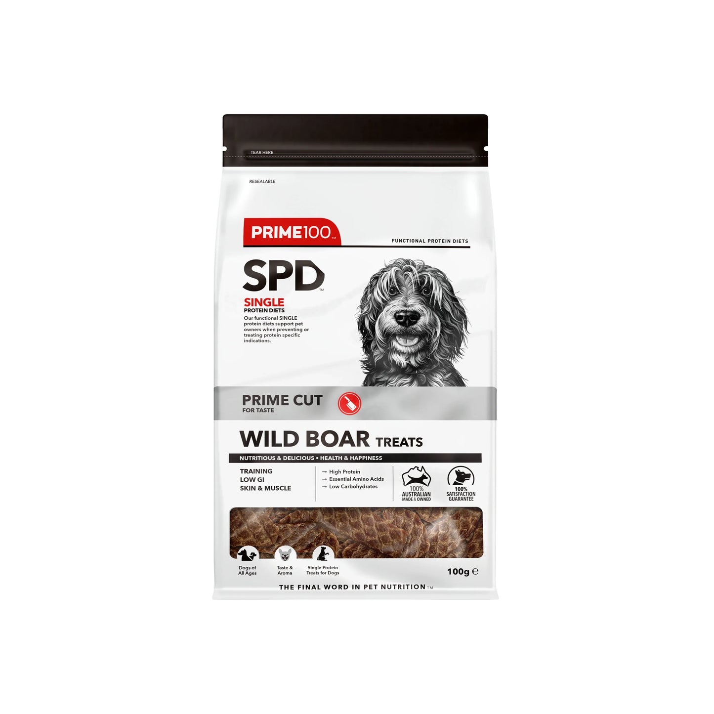 Prime100 - SPD Prime Cut Dog Treats - 8 High Protein Varieties