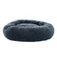 90cm Large Calming & Soft Dog Bed - Dark Grey