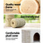 134cm Comfy Velvet and Sisal Cat Scratching Tree in Beige