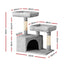 69cm Cute Cat Scratching Tree with Cubby Hole and Lounging Platforms