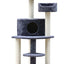 126cm Stylish and Minimalistic Cat Scratching Tree in Blue Grey