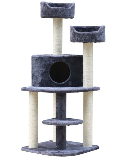 126cm Stylish and Minimalistic Cat Scratching Tree in Blue Grey