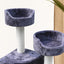 126cm Stylish and Minimalistic Cat Scratching Tree in Blue Grey