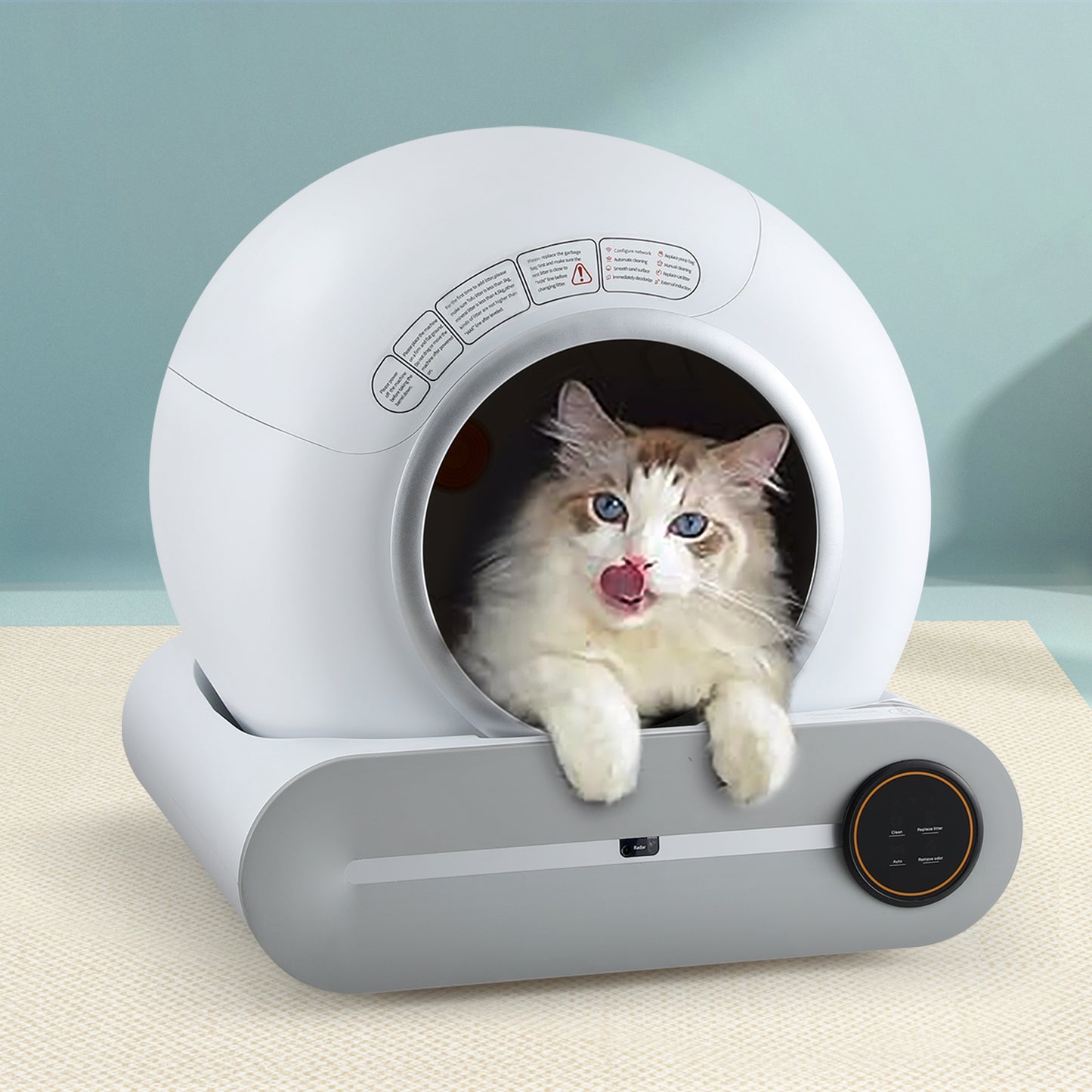 XL Automatic Self Cleaning Cat Litter Box with App Control