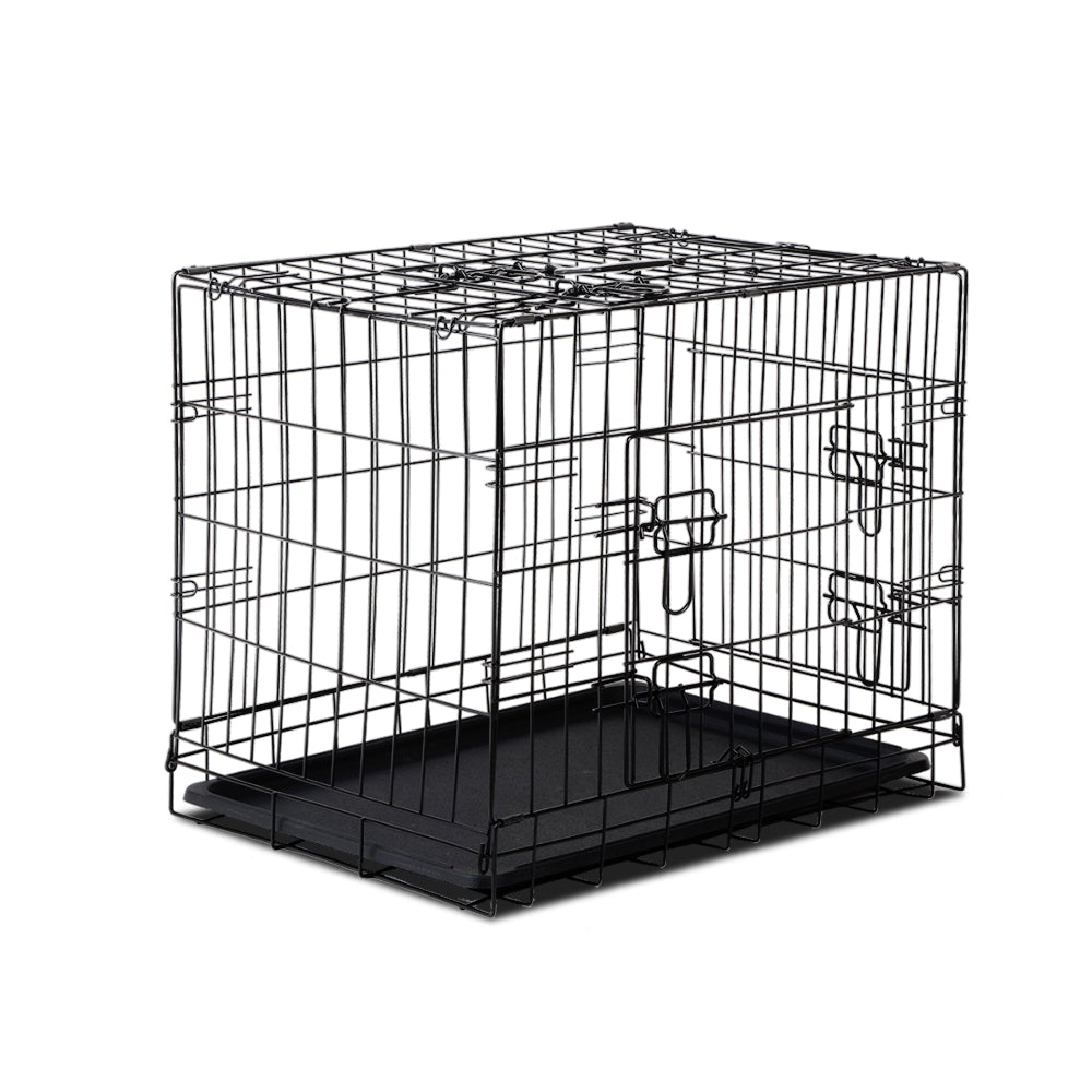 24" Steel Dog Crate with 3 Door Access