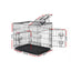 24" Steel Dog Crate with 3 Door Access