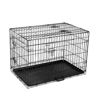 36" Steel Dog Crate with 3 Door Access