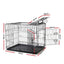 36" Steel Dog Crate with 3 Door Access