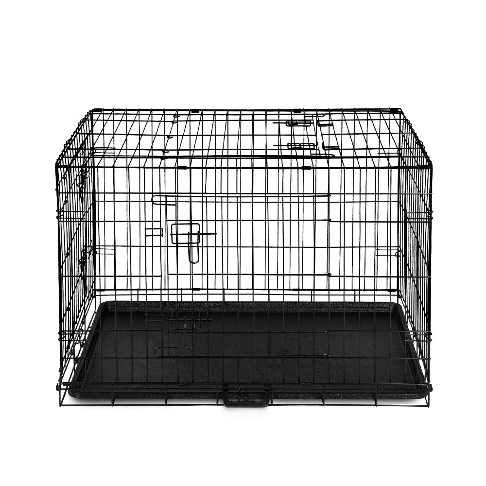 36" Steel Dog Crate with 3 Door Access