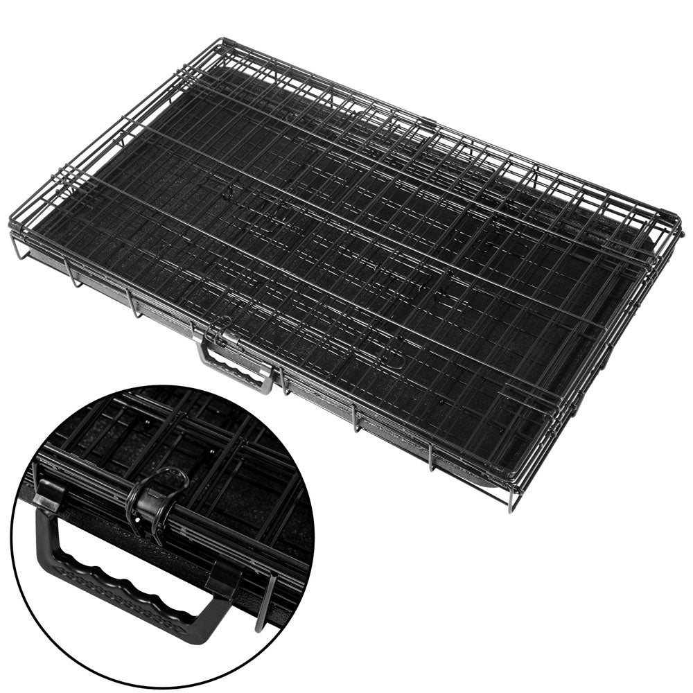 36" Steel Dog Crate with 3 Door Access