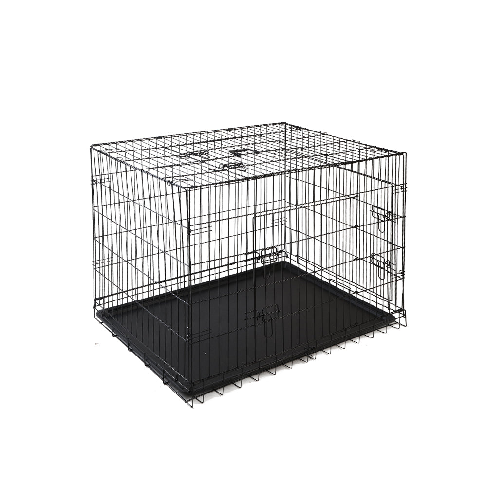 42" Steel Dog Crate with 3 Door Access