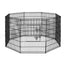 36" Steel 8 Panel Playpen with Multiple Configuration Options