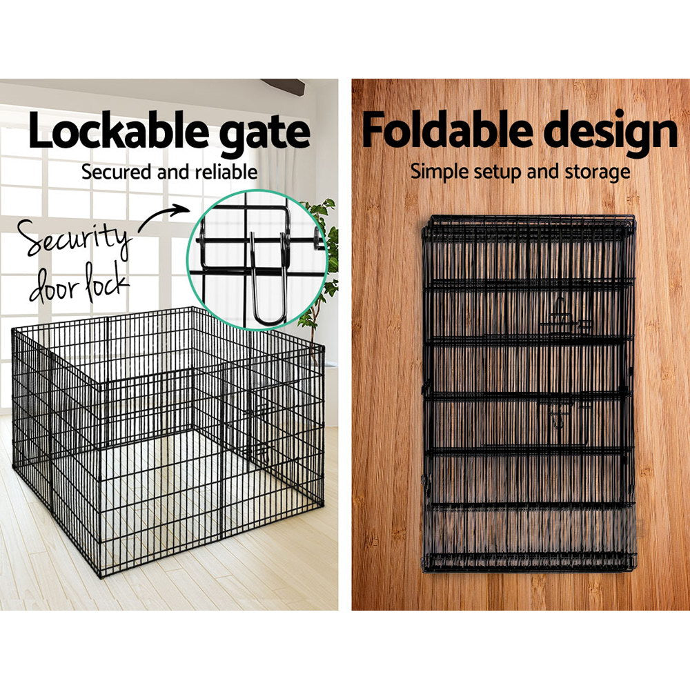 36" Steel 8 Panel Playpen with Multiple Configuration Options