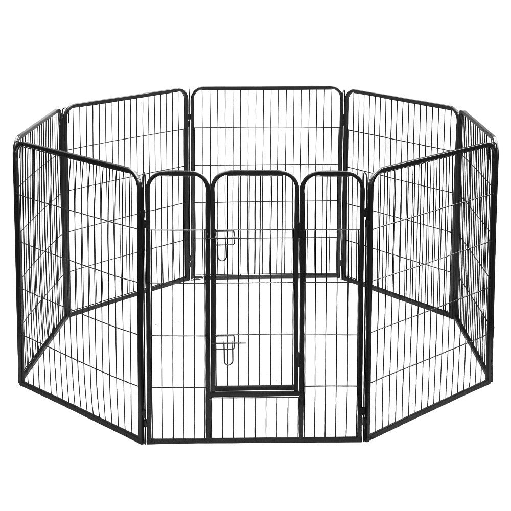 40" Steel 8 Panel Foldable Playpen - Can be Configured in Multiple Ways!