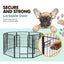 40" Steel 8 Panel Foldable Playpen - Can be Configured in Multiple Ways!
