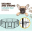 24" Steel 8 Panel Playpen with Multiple Configuration Options