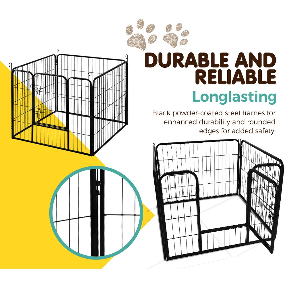 24" Steel 8 Panel Playpen with Multiple Configuration Options