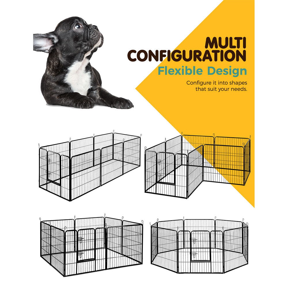 32" Steel 8 Panel Playpen with Multiple Configuration Options