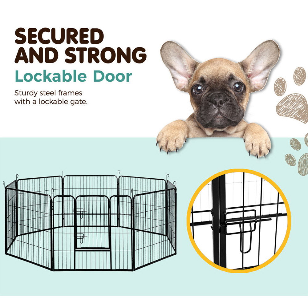 32" Steel 8 Panel Playpen with Multiple Configuration Options