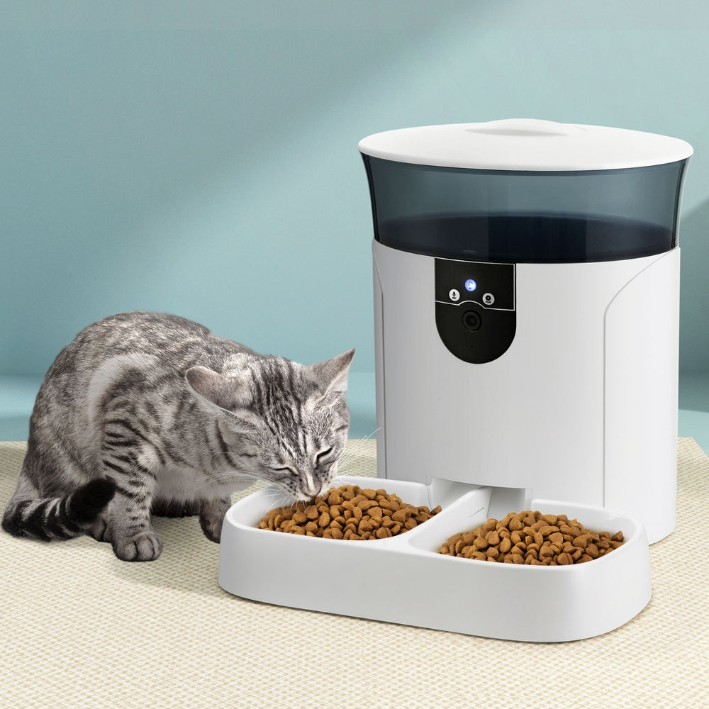 7L Automatic Pet Feeder with Wifi Camera and Dispenser Timer