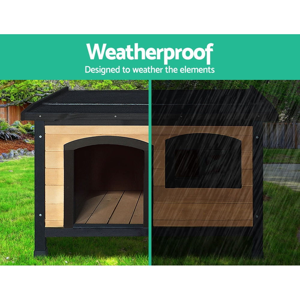 Quality Large Wooden Dog Kennel - Spacious, Ventilated and Weatherproof