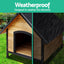 Sturdy Extra Large Wooden Dog Kennel - Spacious, Ventilated and Weatherproof