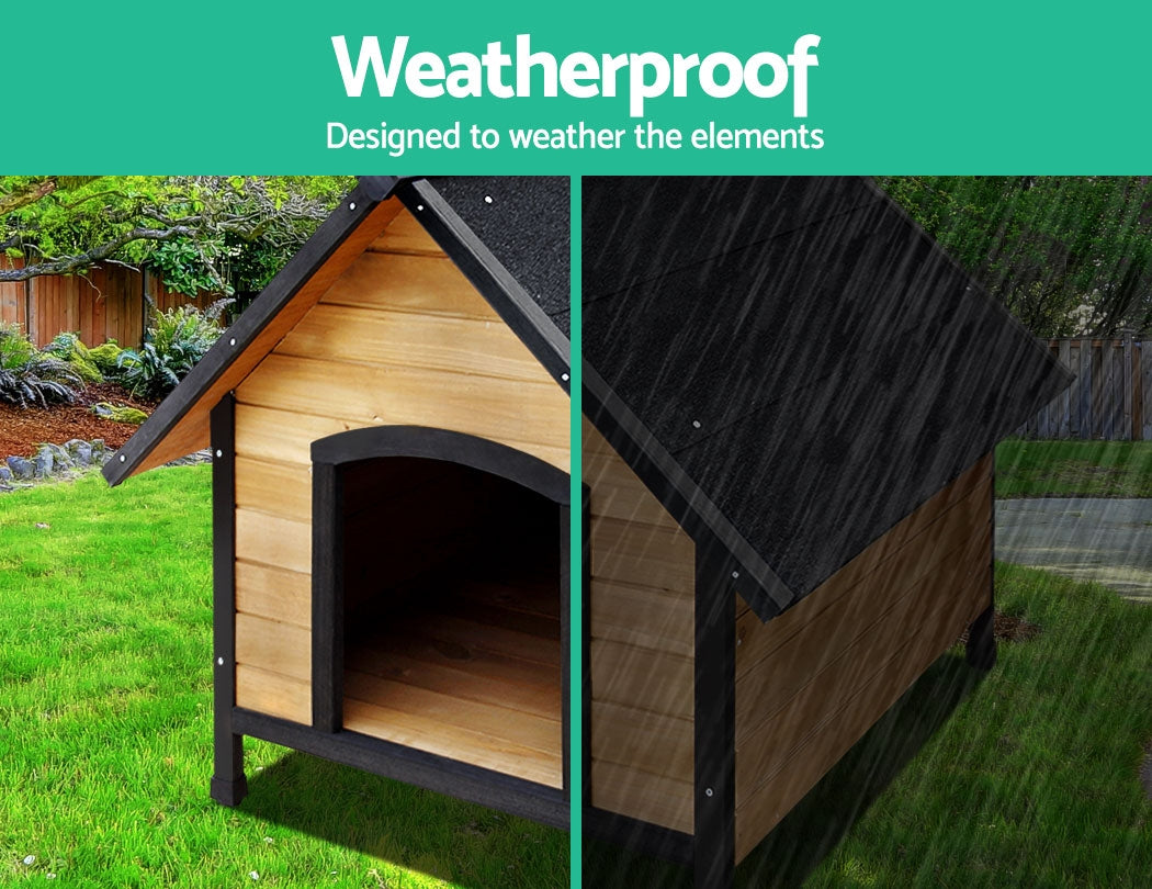 Sturdy Extra Large Wooden Dog Kennel - Spacious, Ventilated and Weatherproof