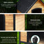Sturdy Extra Large Wooden Dog Kennel - Spacious, Ventilated and Weatherproof