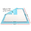 200pcs 60x60cm Super Absorbent Puppy Training Pads - Blue