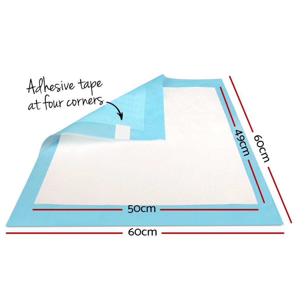 200pcs 60x60cm Super Absorbent Puppy Training Pads - Blue