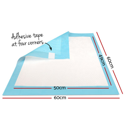 200pcs 60x60cm Super Absorbent Puppy Training Pads - Blue