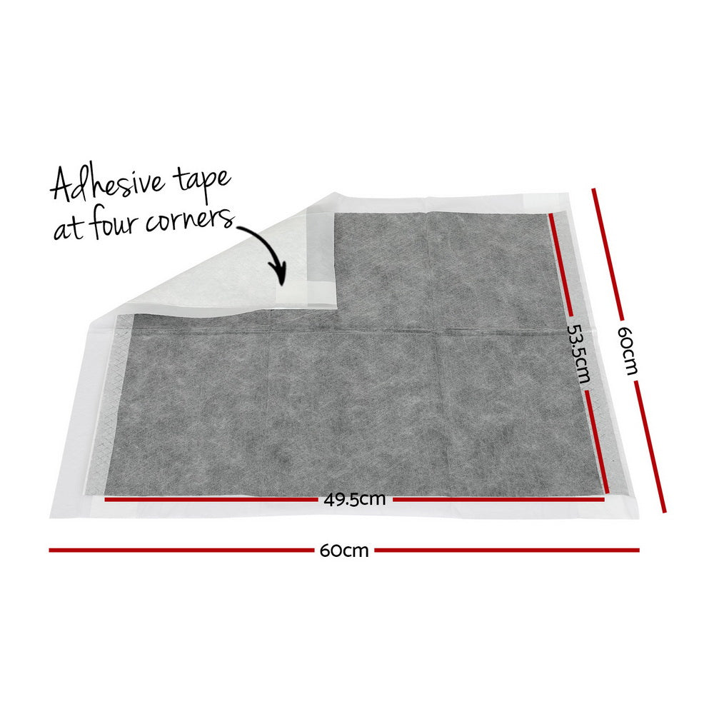 400pcs 60x60cm Super Absorbent Puppy Training Pads - Grey