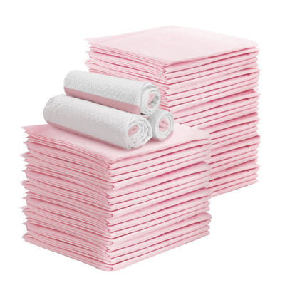 400pcs 60x60cm Super Absorbent Puppy Training Pads - Pink