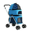 i.Pet Foldable 3 in 1 Carrier, Car Seat & Pet Stroller - Blue