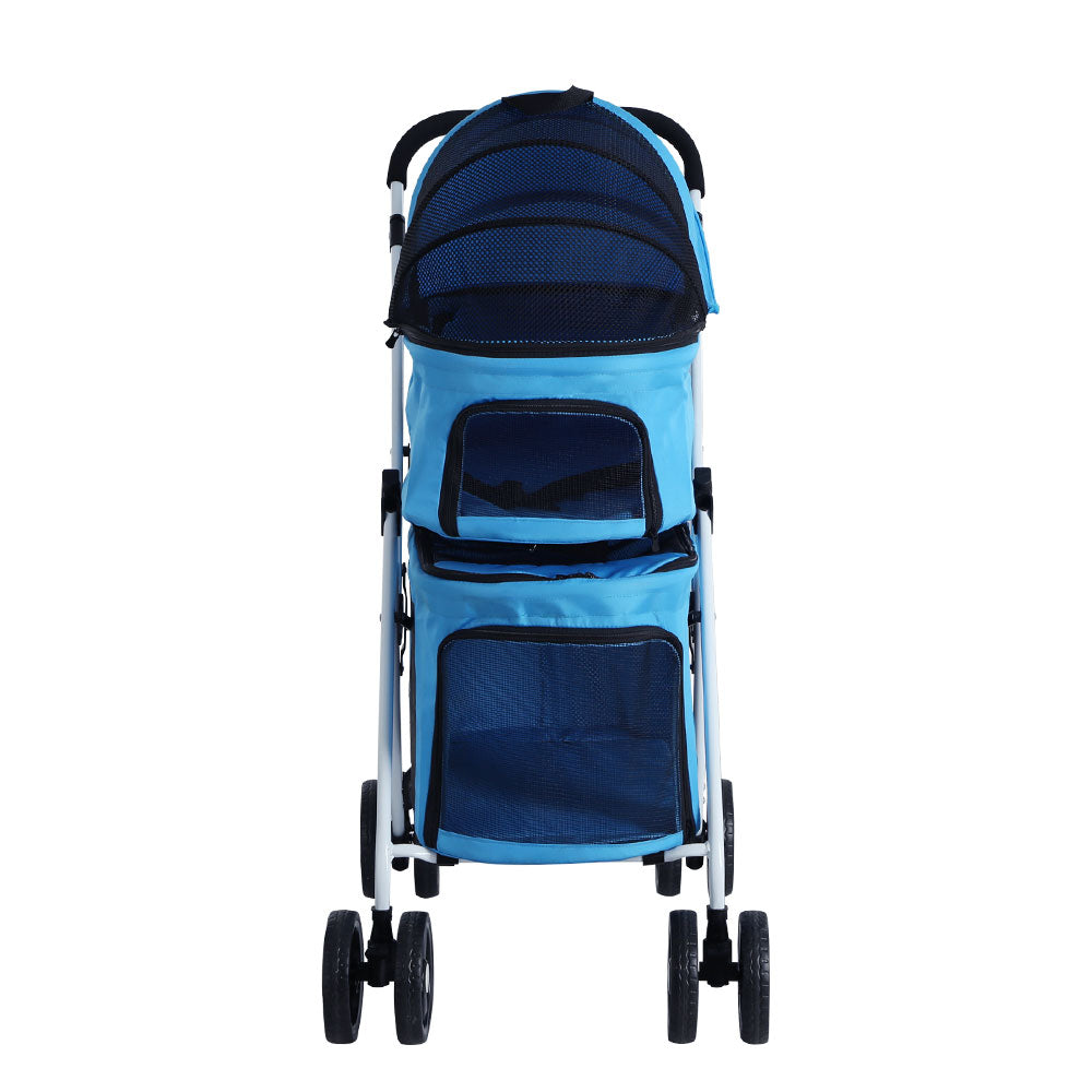 i.Pet Foldable 3 in 1 Carrier, Car Seat & Pet Stroller - Blue