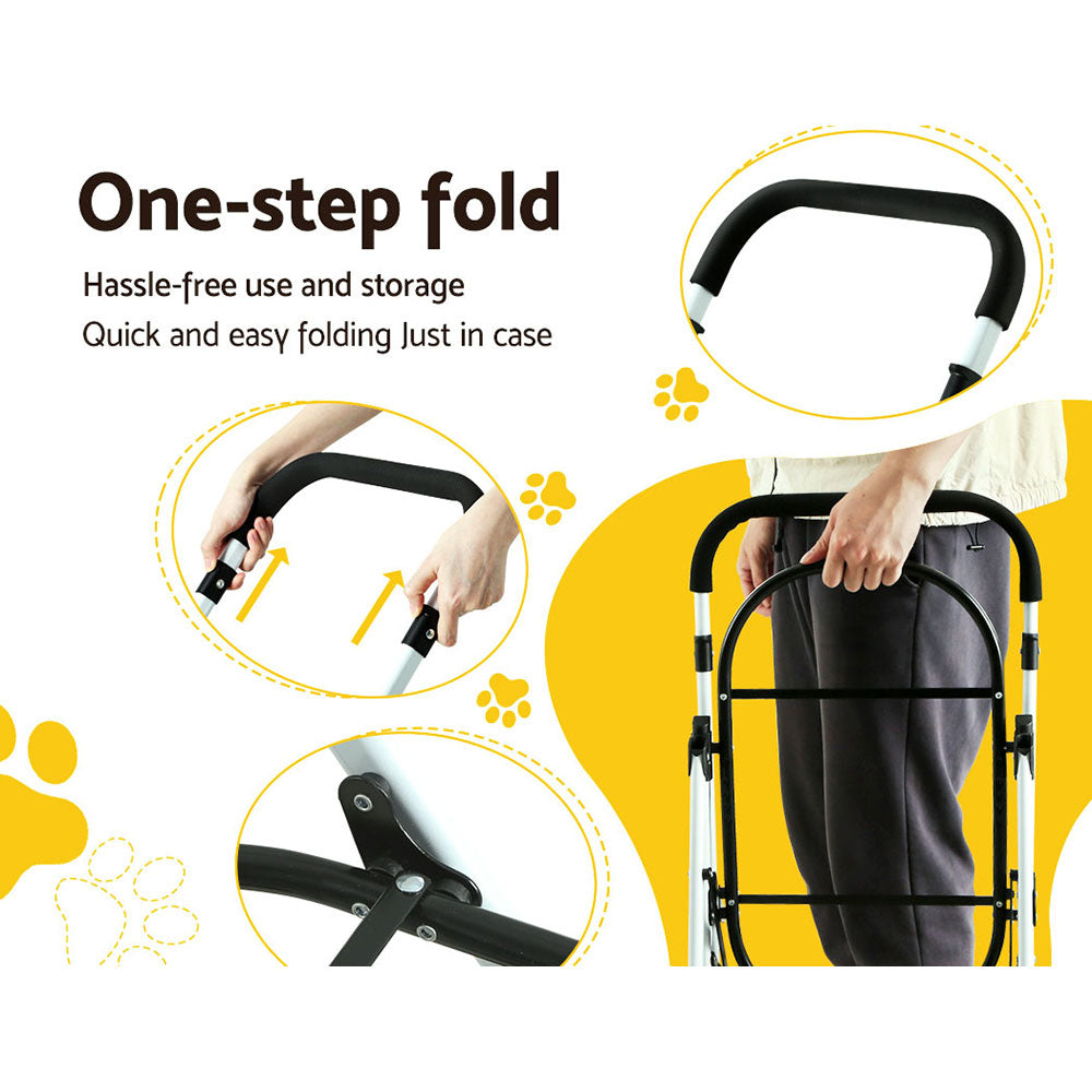 i.Pet Foldable 3 in 1 Carrier, Car Seat & Pet Stroller - Blue