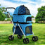 i.Pet Foldable 3 in 1 Carrier, Car Seat & Pet Stroller - Blue